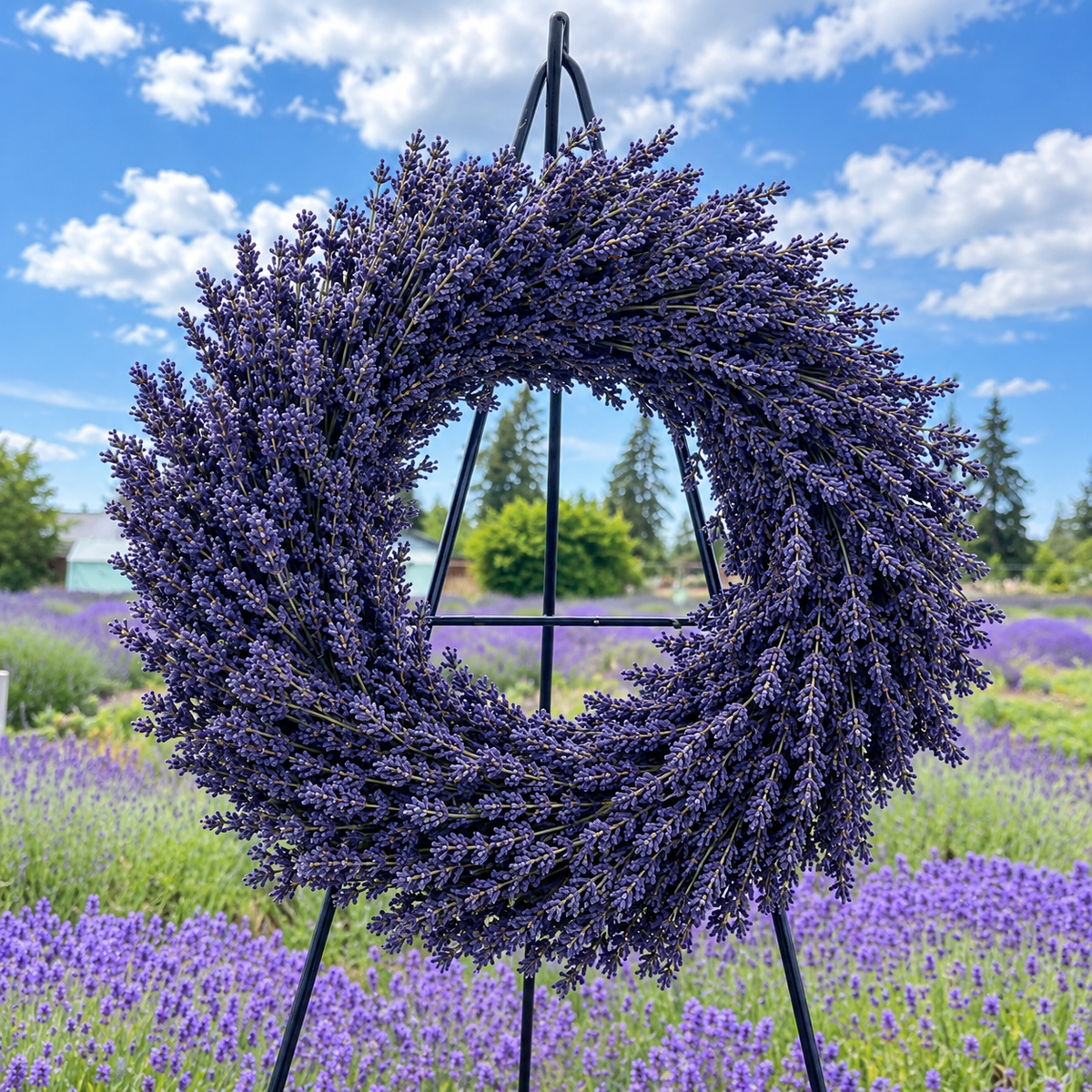 English Lavender Wreaths | 12 inch & 18 inch | Farm-Grown Sequim WA | Meli's Lavender